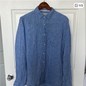 Heritage 1981 Light Blue Casual Button-Down Shirt
